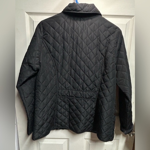 Christopher & Banks Size Large Quilted Black Jacket Button Up - Picture 3 of 3
